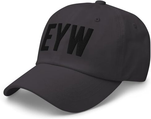 EYW Airport Code Hat Embroidered Dad Hat | Black Thread | Key West Florida Baseball Cap Travel Gift in Saudi Arabia