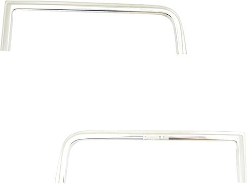 Set Of 2 Front Grille Molding Chrome Left Driver & Right Passenger Side Direct Replacement Compatible With 1983-1988 Chevrolet/GMC C-k Series GM1213101 GM1212101 15593228 15593227 in Saudi Arabia