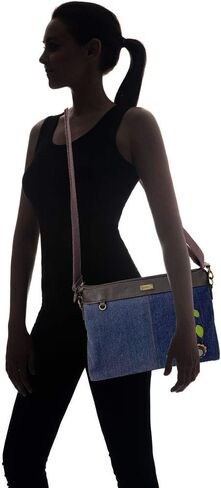 CHALA Canvas Convertible Denim Blue Stripe Work Tote in Saudi Arabia