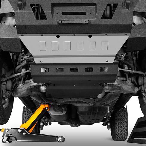 Hooke Road 4Runner Front Skid Plate Compatible with 2010-2024 Toyota 4Runner 5th Gen, Textured Black Steel Offroad Accessories in Saudi Arabia