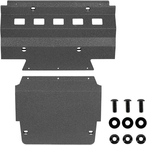 Hooke Road 4Runner Front Skid Plate Compatible with 2010-2024 Toyota 4Runner 5th Gen, Textured Black Steel Offroad Accessories in Saudi Arabia