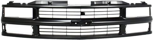 Evan Fischer Grille Assembly Comptible with Chevrolet Blazer 1994, Chevrolet C1500 1994-1999, Painted Black, Plastic in Saudi Arabia