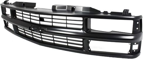 Evan Fischer Grille Assembly Comptible with Chevrolet Blazer 1994, Chevrolet C1500 1994-1999, Painted Black, Plastic in Saudi Arabia