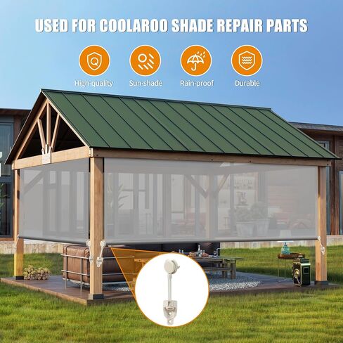 Replacement Parts Shade Tie Downs Bungee Kit for Coolaroo Sunshade Roller Outdoor Blinds(Black 2 Set) in Saudi Arabia