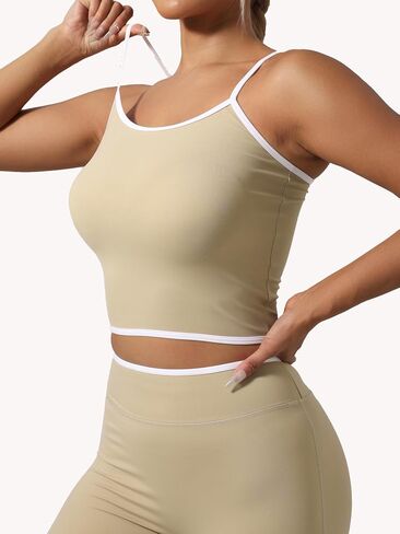 Women's 2 Piece Workout Set High Waist Leggings and Tank Top for Yoga Gym Running Quick Dry Athletic Matching Set in Saudi Arabia