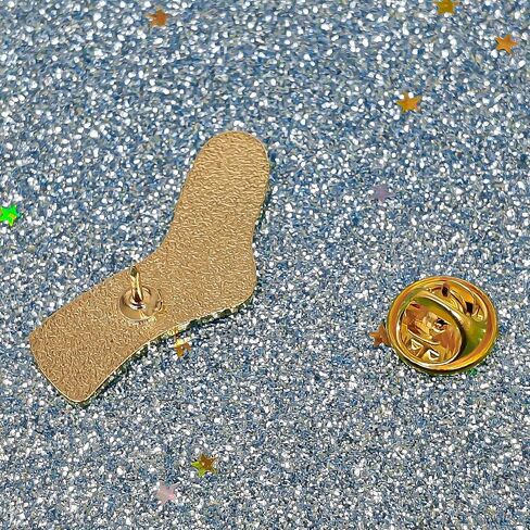 دبوس مينا للجورب - سلسلة التعاون - دبوس طية صدر السترة من المينا - شارة مطلية للملابس والحقائب وأحزمة التعليق in Saudi Arabia