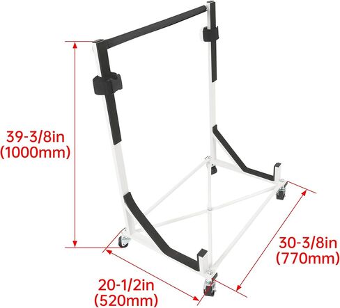 ECOTRIC Hardtop Stand Storage Cart Compatible with 1955-1957/2002-2005 Ford Thunderbird Convertible Auto Rooftop Storage Rack with Securing Strap & Hard Top Dust Cover in Saudi Arabia