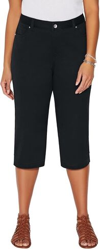 Women's Plus Size Sateen Stretch Capri in Saudi Arabia