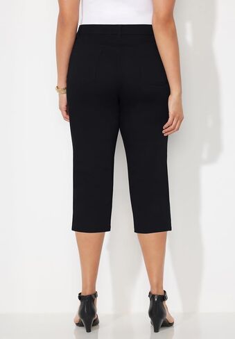 Women's Plus Size Sateen Stretch Capri in Saudi Arabia