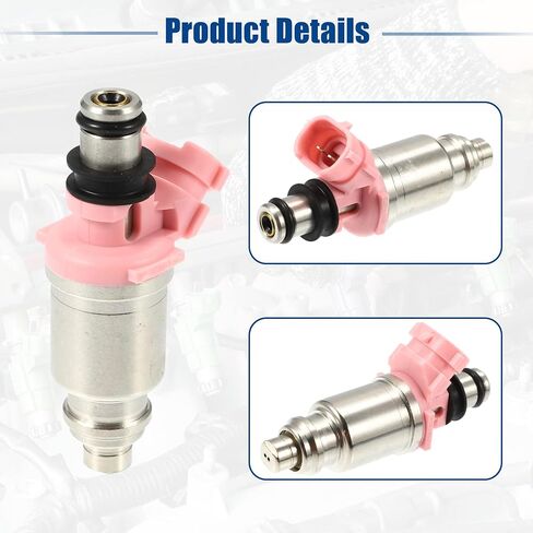 ACROPIX Car Fuel Injector Nozzle Replace for Toyota Land Cruiser 4.5L 1992-2004 23209-74080 - Pack of 6 Pink in Saudi Arabia
