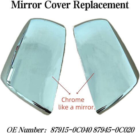 Side View Mirror Cover Caps Black Compatible with Toyota Tundra 2007-2021 Outer Mirror Cover Replace 87945-0C020 87915-0C040 Pair in Kuwait