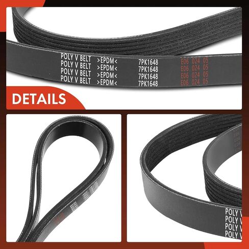 A-Premium Engine Serpentine Drive Belt Compatible with Honda, Acura & BMW Cars - Civic 2006-2011, X5, 550i GT xDrive, 750i xDrive, 750Li, X6, 650i Gran Coupe, X7 & More in Saudi Arabia