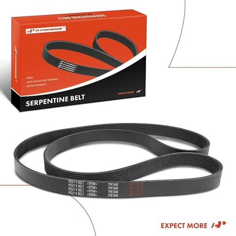 A-Premium Engine Serpentine Drive Belt Compatible with Honda, Acura & BMW Cars - Civic 2006-2011, X5, 550i GT xDrive, 750i xDrive, 750Li, X6, 650i Gran Coupe, X7 & More in Saudi Arabia