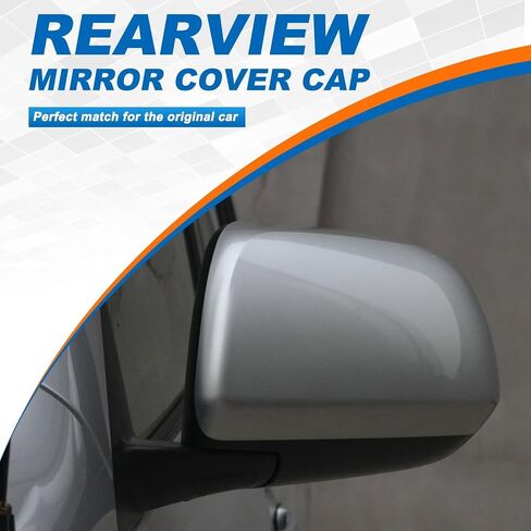 غطاء مرآة الرؤية الخلفية لباب السيارة غطاء حماية للمرايا الخارجية مناسب لسيارة Toyota Highlander 2008 2009 2010 2011 2012 2013 (أبيض لؤلؤي، جانب الركاب الأيمن) in Saudi Arabia