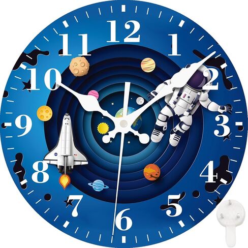 Wall Clocks Battery Operated, Cute Fall Thanksgiving Turkey Silent Non Ticking Decorative Indoor Outdoor Wall Clocks for Living Room Kitchen Bedroom Bathroom 12" in Saudi Arabia