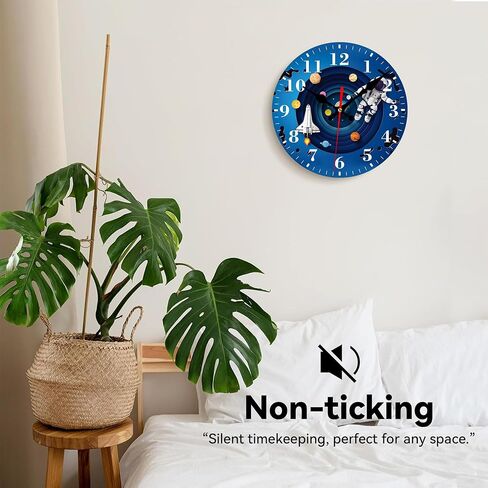 Wall Clocks Battery Operated, Cute Fall Thanksgiving Turkey Silent Non Ticking Decorative Indoor Outdoor Wall Clocks for Living Room Kitchen Bedroom Bathroom 12" in Saudi Arabia