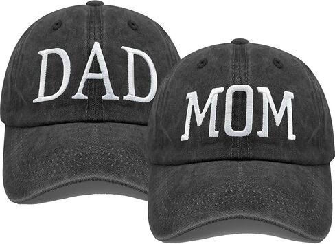 Mom and Dad Hats Embroidered Baseball Cap for Men Women New Parents Gifts for Couples in Saudi Arabia