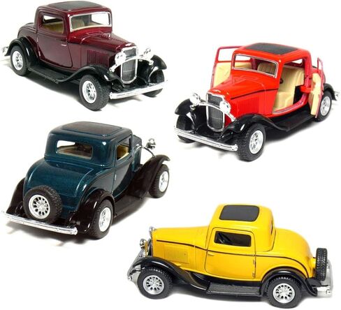 Kinsmart 1/34 مقياس Diecast 1932 Ford 3-window Coupe باللون الماروني in Saudi Arabia