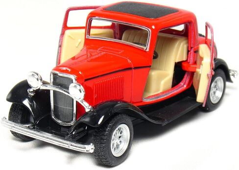 Kinsmart 1/34 مقياس Diecast 1932 Ford 3-window Coupe باللون الماروني in Saudi Arabia
