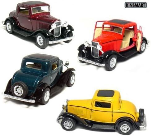 Kinsmart 1/34 مقياس Diecast 1932 Ford 3-window Coupe باللون الماروني in Saudi Arabia