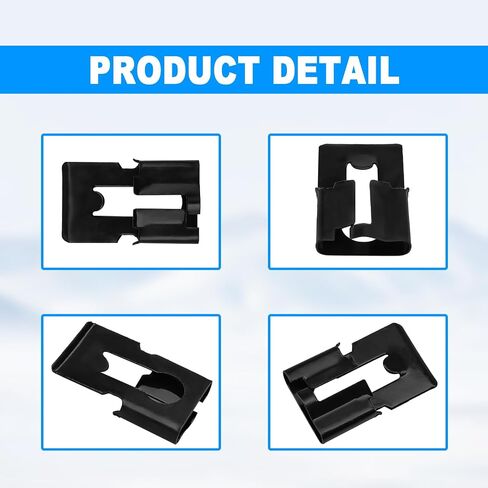 3998009 Door Lock Tailgate Handle Rod Clips, Auto Parts Compatible with GM, Oldsmobile, Chevy, Tailgate Handle Rod Clip Replace OE#9711304, 1956-On (15pcs) in Saudi Arabia