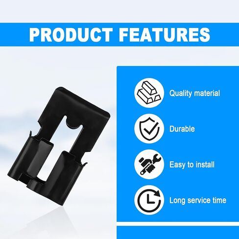 3998009 Door Lock Tailgate Handle Rod Clips, Auto Parts Compatible with GM, Oldsmobile, Chevy, Tailgate Handle Rod Clip Replace OE#9711304, 1956-On (15pcs) in Saudi Arabia