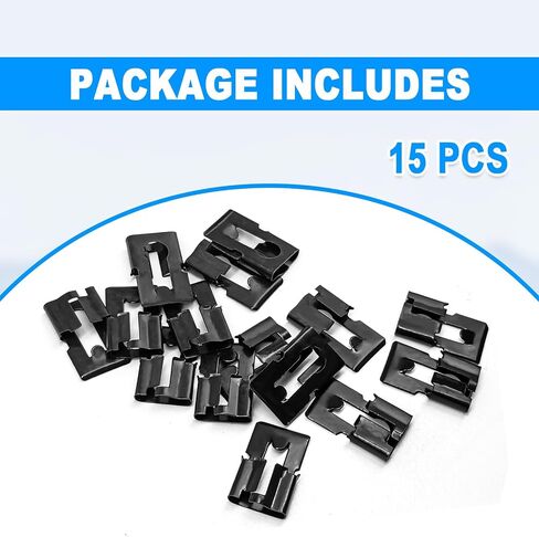 3998009 Door Lock Tailgate Handle Rod Clips, Auto Parts Compatible with GM, Oldsmobile, Chevy, Tailgate Handle Rod Clip Replace OE#9711304, 1956-On (15pcs) in Saudi Arabia