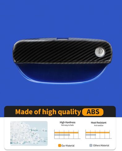 Hoolcar 4Pcs Black Exterior Door Handle Covers Trim Overlay Compatible with 2010-2024 Dodge Charger Exterior Accessories Outside Door Handle Protector Shell in Saudi Arabia