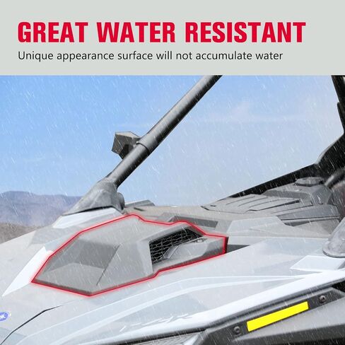 A & UTV PRO Carbon Fiber Pattern Turbo Hood Scoop for Can-Am Maverick X3 XDS XRS MAX Turbo R 2017-2024 2025, Front Air Intake Kit Accessories, Replace OEM #705014313, 1PC in Kuwait