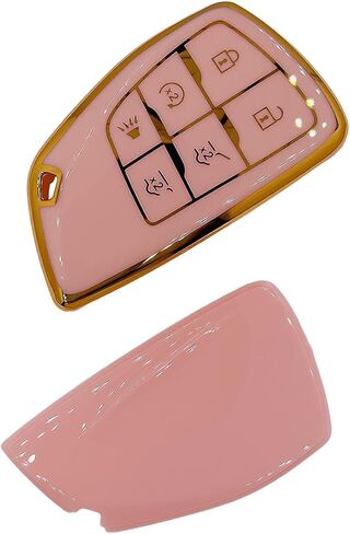 غطاء حماية لمفتاح TPU ناعم وردي اللون لهاتف Hyundai، سلسلة مفاتيح، ملحقات لـ 2024 2023 2022 Sonata، Tucson، Santa Cruz مفتاح التحكم عن بعد الذكي (لشركة Hyundai A) in Kuwait