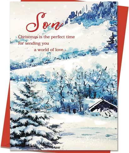 Funny Christmas Cards, Son Christmas Card, Christmas Card Gifts for Son, Merry Christmas Gift Cards from Dad Mom Parents, Xmas Cards Decoration Ideas in Kuwait