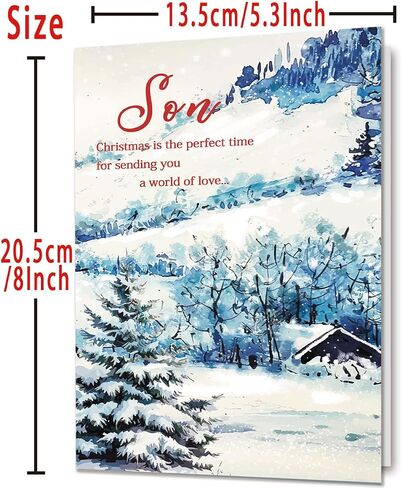 Funny Christmas Cards, Son Christmas Card, Christmas Card Gifts for Son, Merry Christmas Gift Cards from Dad Mom Parents, Xmas Cards Decoration Ideas in Kuwait