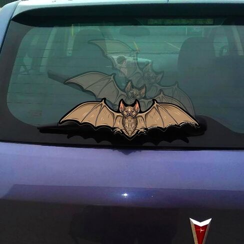 Flying Vampire Bat WiperTags for Halloween decorations on your car attach to rear vehicle wiper blades or bumper. Made in USA. in Saudi Arabia