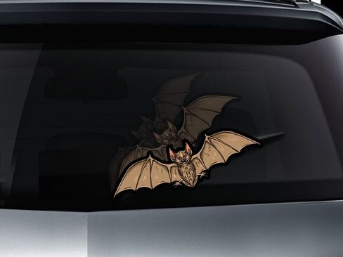 Flying Vampire Bat WiperTags for Halloween decorations on your car attach to rear vehicle wiper blades or bumper. Made in USA. in Saudi Arabia