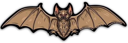 Flying Vampire Bat WiperTags for Halloween decorations on your car attach to rear vehicle wiper blades or bumper. Made in USA. in Saudi Arabia