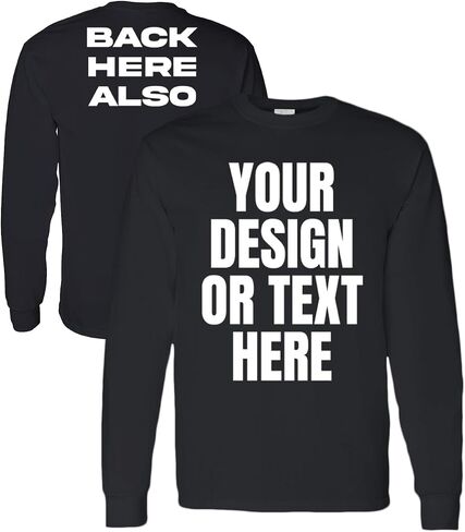 Kolossus Customizable High Visibility Long Sleeve Work Shirts Design Your Own Personalized t Shirts with Logo Photo Text in Kuwait