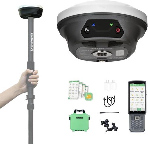 E1 GNSS IMU RTK GPS Surveying Equipment Rover Receiver Rtk Gnss Handheld Collector and Survey Software, 1408 Channels, 1cm Accuracy, 5km Distance in Kuwait