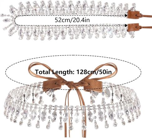 Rhinestone Cowboy Hat for Women Bling Hat Accessories Adjustable Western Style Cowgirl Hat Belt for Cowgirl Party in Saudi Arabia