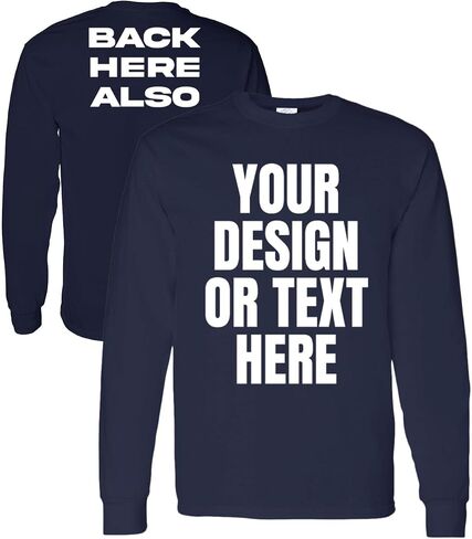 Kolossus Customizable High Visibility Long Sleeve Work Shirts Design Your Own Personalized t Shirts with Logo Photo Text in Kuwait