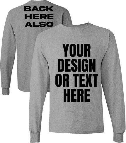 Kolossus Customizable High Visibility Long Sleeve Work Shirts Design Your Own Personalized t Shirts with Logo Photo Text in Kuwait