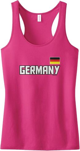 Threadrock Women's Germany National Pride Racerback Tank Top in Saudi Arabia