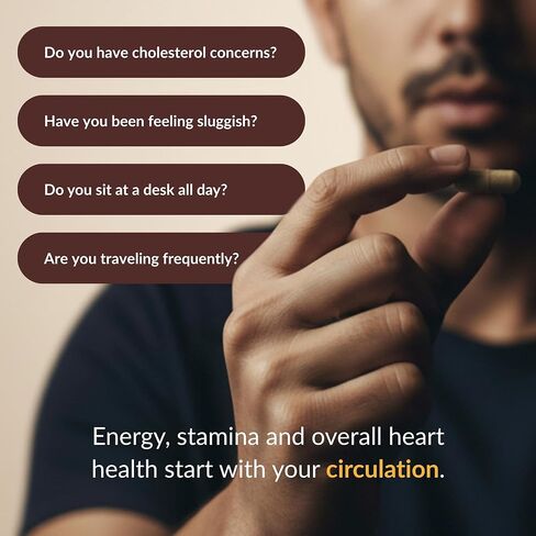 Pure Blood - Advanced Circulatory Support, Clinically Dosed Ingredients, Cholesterol & Lipid Balance, Clean + Transparent Formula, 120 Capsules in Saudi Arabia