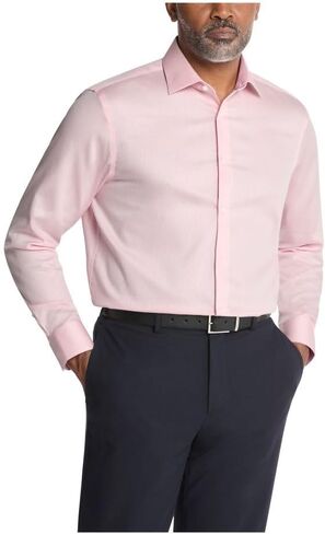 Calvin Klein Mens Dress Shirt Non Iron Stretch Regular Fit Solid in Saudi Arabia
