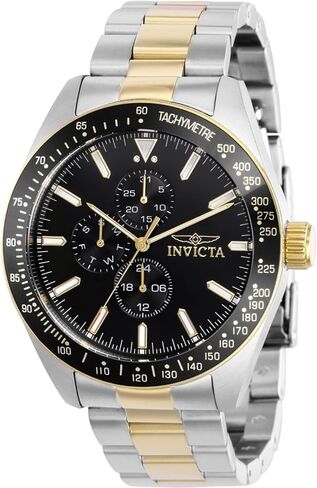 Invicta Men's Aviator 45mm Stainless Steel Quartz Chronograph Watch, TT Gold (Model: 38969) in Saudi Arabia