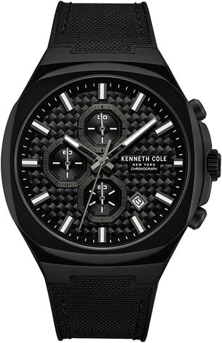 Kenneth Cole New York Men's Chronograph Watch – Stainless Steel Bracelet, Bold Hour Markers, Sophisticated Design in Saudi Arabia