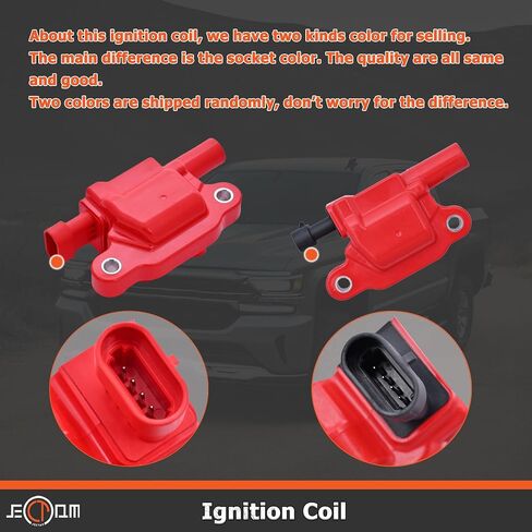 Ignition Coil Pack, Ignition Wire with Spark Plugs and Coil Packs kit Compatible with Buick Cadillac Avalanche Camaro Silverado Suburban GMC M8-48322 UF413 12611424 41-110 in Saudi Arabia