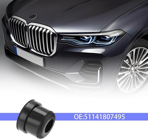 12Pcs Bonnet Boot Grommets Badge Stopper 51141807495 Compatible with BMW for 82mm 74mm Anti-Drop Soft Rubber Pad Stopper Compatible with E90 E91 E92 X5 in Saudi Arabia