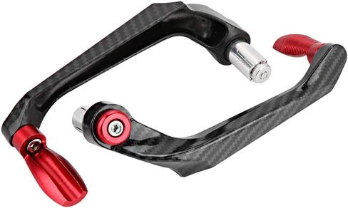 Motorcycle Clutch Lever, 7/8inch Universal 22MM CNC Handlebar Protector Brake Clutch Protector Aluminum Alloy Motorcycle Lever Guard (Red) in Saudi Arabia