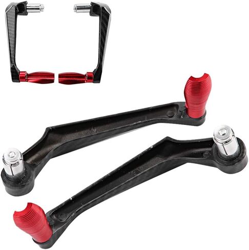 Motorcycle Clutch Lever, 7/8inch Universal 22MM CNC Handlebar Protector Brake Clutch Protector Aluminum Alloy Motorcycle Lever Guard (Red) in Saudi Arabia