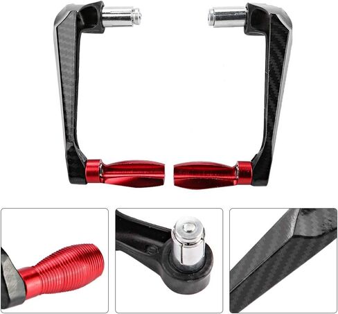 Motorcycle Clutch Lever, 7/8inch Universal 22MM CNC Handlebar Protector Brake Clutch Protector Aluminum Alloy Motorcycle Lever Guard (Red) in Saudi Arabia